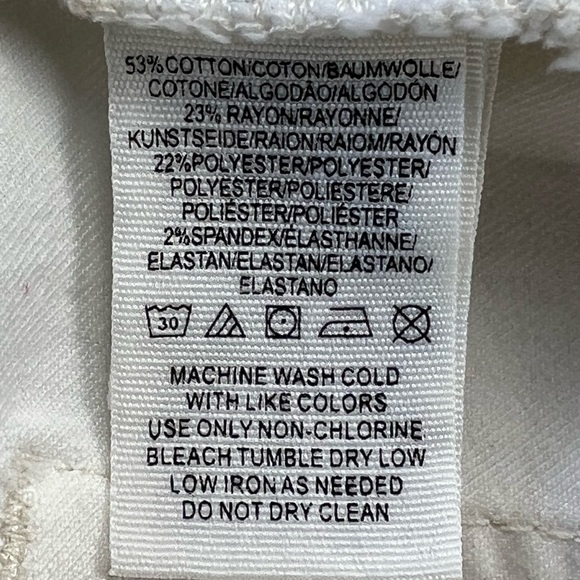 Free People High Rise Busted Skinny Jeans White Sz:25 - Picture 16 of 16